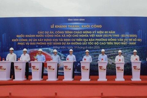 Ninh Bình khởi công khu tái định cư đầu tiên phục vụ đường sắt tốc độ cao
