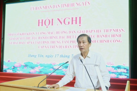 Tỉnh Hưng Yên: tháo gỡ vướng mắc trong giải quyết thủ tục hành chính cấp xã
