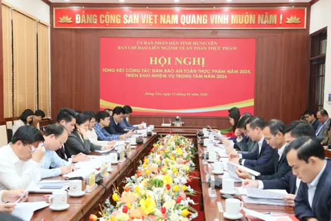 Hưng Yên tổng kết công tác an toàn thực phẩm năm 2025, triển khai nhiệm vụ năm 2026