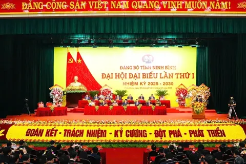 Đại hội đại biểu Đảng bộ tỉnh Ninh Bình lần thứ I, nhiệm kỳ 2025 - 2030 thành công tốt đẹp