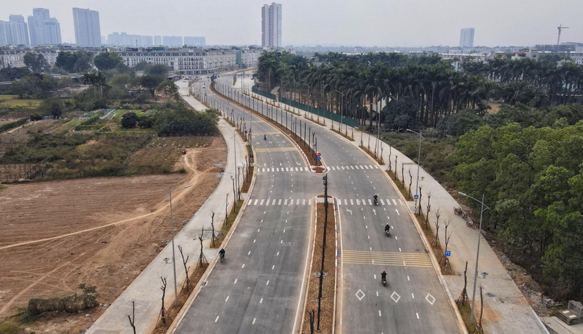 Hà Nội: khai thác tạm 2 đoạn tuyến đường Lê Quang Đạo kéo dài
