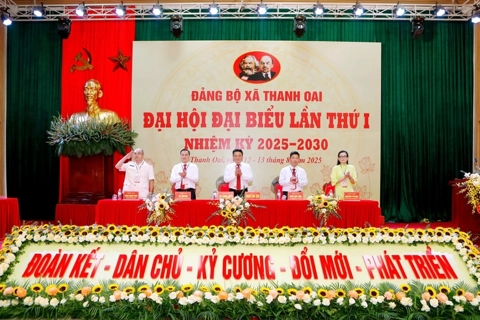 Phiên trù bị Đại hội đại biểu Đảng bộ xã Thanh Oai lần thứ I