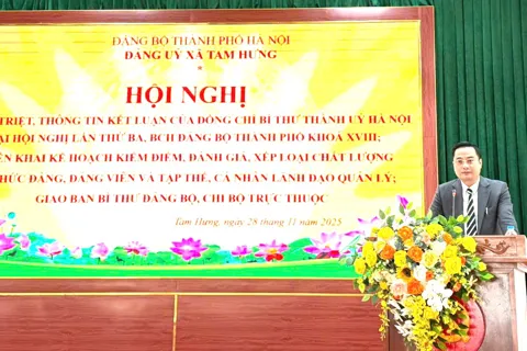 Xã Tam Hưng: phấn đấu hoàn thành ở mức cao nhất các chỉ tiêu đề ra