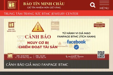 Bảo Tín Minh Châu đã cải chính công khai thông tin về sản phẩm trang sức