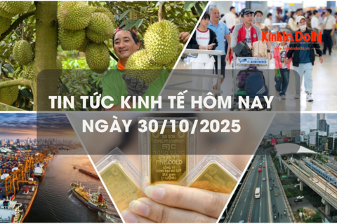Tin tức kinh tế 30/10: giá vàng giảm mạnh gần 2 triệu đồng mỗi lượng