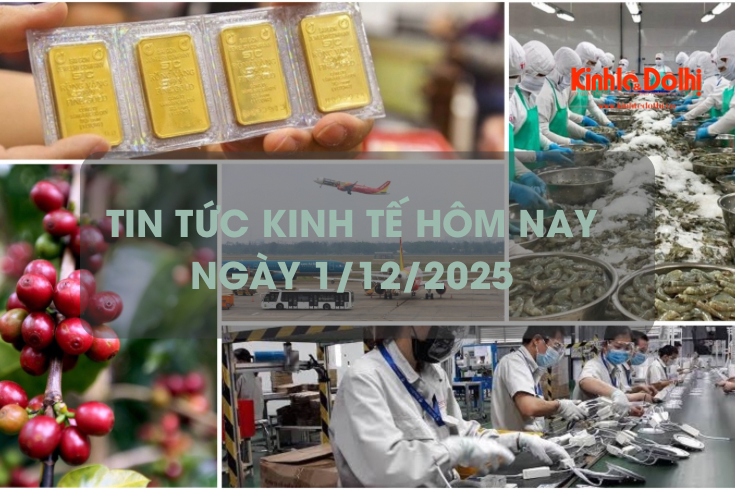 Tin tức kinh tế 1/12: giá vàng miếng SJC tăng lên mức cao nhất từ trước đến nay