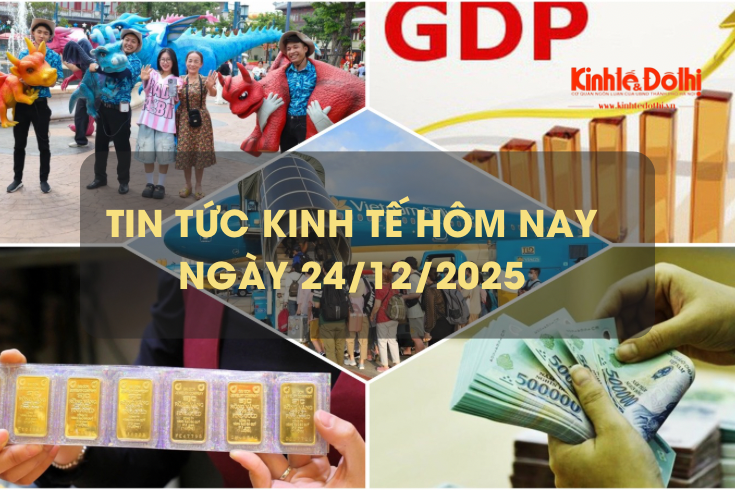 Tin tức kinh tế 24/12: giá vàng trong nước tiếp đà tăng
