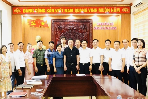 Đảng uỷ xã Tam Hưng mới vận hành thử nghiệm, đảm bảo hoạt động thông suốt