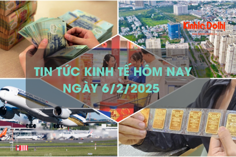 Tin tức kinh tế 6/2/2026: giá vàng miếng giảm 1,8 triệu đồng/lượng