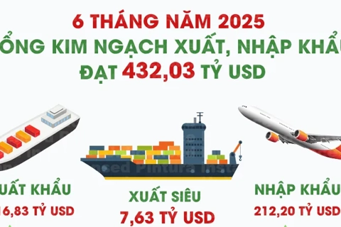 Tổng kim ngạch xuất, nhập khẩu hàng hóa tăng 16,1%