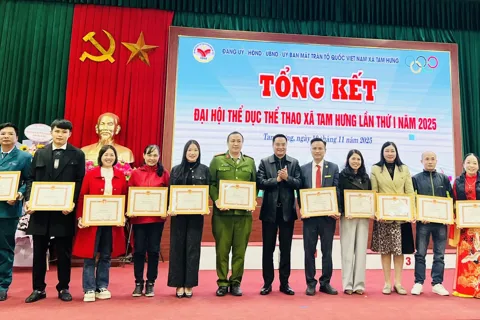 Xã Tam Hưng: toàn dân khỏe để học tập, lao động, cống hiến xây dựng quê hương