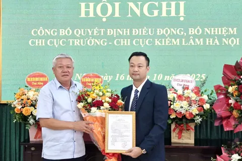Ông Lê Xuân Thắng được bổ nhiệm Chi cục trưởng Chi cục Kiểm lâm Hà Nội