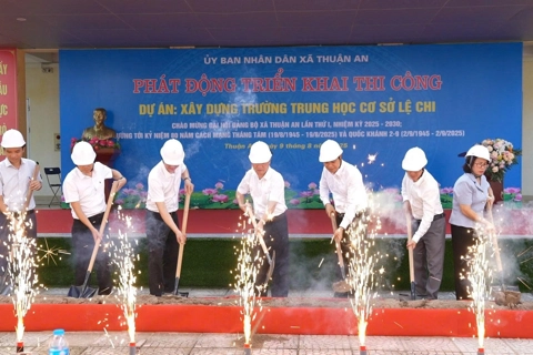 Xã Thuận An: Nhiều dự án, công trình chào mừng Đại hội Đảng các cấp