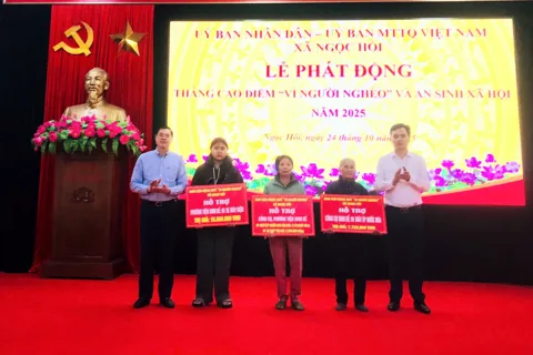 Xã Ngọc Hồi: phát động Tháng cao điểm “Vì người nghèo” và an sinh xã hội năm 2025
