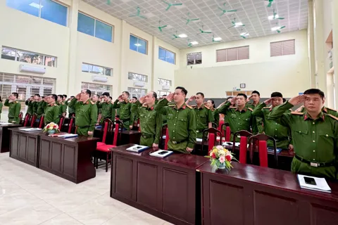 Phong trào thi đua “Ba nhất” lan tỏa khí thế mới trong Công an xã Nam Phù
