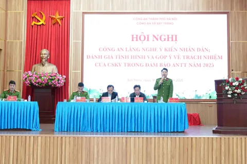 Công an xã Bát Tràng tổ chức hội nghị “Công an lắng nghe ý kiến Nhân dân” năm 2025 