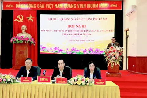 Tiếp xúc cử tri 5 xã, phường phía Nam Thủ đô: Nhiều kiến nghị về hạ tầng và dự án đô thị