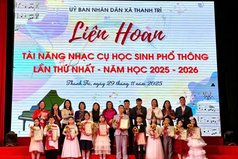Liên hoan tài năng nhạc cụ học sinh phổ thông xã Thanh Trì lần thứ I, năm học 2025-2026