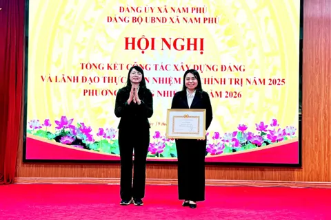Đảng bộ UBND xã Nam Phù tổng kết công tác xây dựng Đảng năm 2025, định hướng nhiệm vụ trọng tâm năm 2026