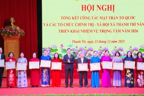 MTTQ xã Thanh Trì tổng kết công tác năm 2025, triển khai nhiệm vụ năm 2026