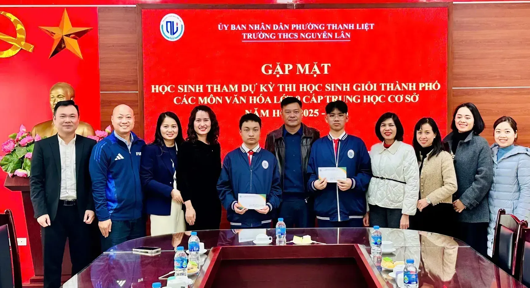 Phường Thanh Liệt gặp mặt, động viên đội tuyển học sinh giỏi lớp 9 tham dự kỳ thi cấp thành phố 