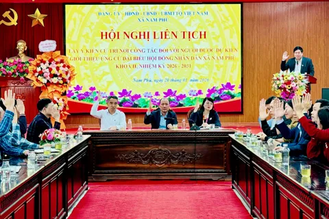 Xã Nam Phù: Tín nhiệm cao giới thiệu 19 nhân sự ứng cử đại biểu HĐND xã nhiệm kỳ 2026-2031