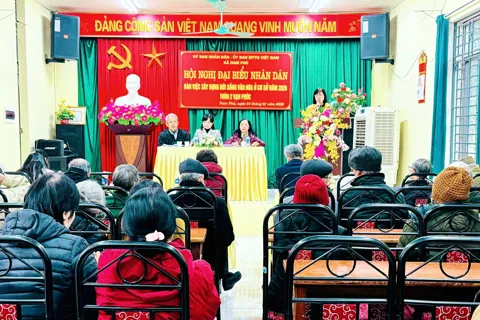 Xã Nam Phù: Khí thế từ hội nghị đại biểu Nhân dân thôn 2 Vạn Phúc
