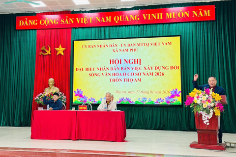 Thôn Thọ Am, xã Nam Phù: Khơi dậy nguồn lực lòng dân trong xây dựng đời sống văn hóa