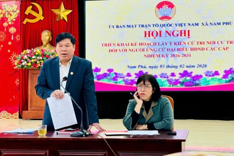 Nam Phù triển khai lấy ý kiến cử tri nơi cư trú đối với người ứng cử đại biểu HĐND nhiệm kỳ 2026–2031