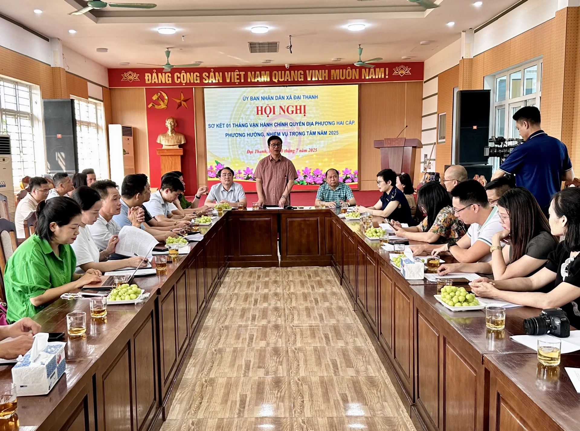 Xã Đại Thanh: bộ máy chính quyền hoạt động thông suốt, giải quyết hồ sơ thủ tục hành chính đạt 98,8%
