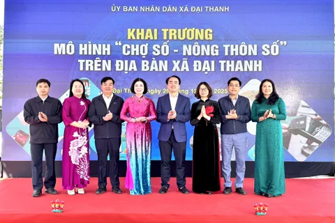 Xã Đại Thanh khai trương mô hình “Chợ số – Nông thôn số”, thúc đẩy chuyển đổi số lĩnh vực kinh tế