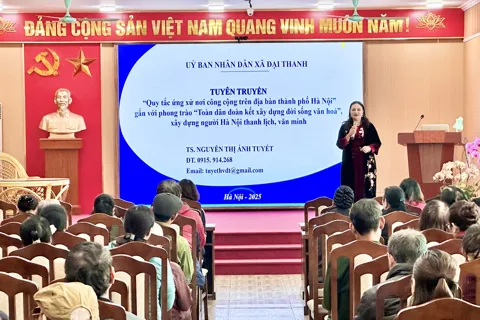 Xã Đại Thanh đẩy mạnh tuyên truyền, thực hiện bộ Quy tắc ứng xử