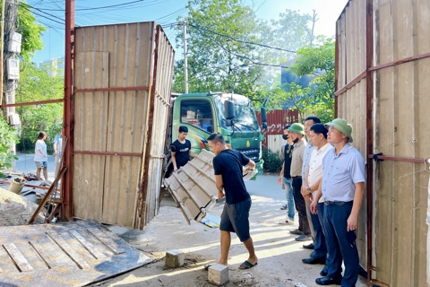 Phường Thanh Liệt: kiên quyết xử lý công trình vi phạm tại Cụm công nghiệp làng nghề Tân Triều