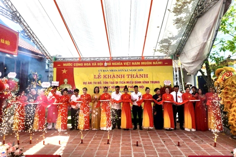 Xã Ngọc Hồi: khánh thành Dự án tu bổ, tôn tạo di tích Miếu đình Vĩnh Trung