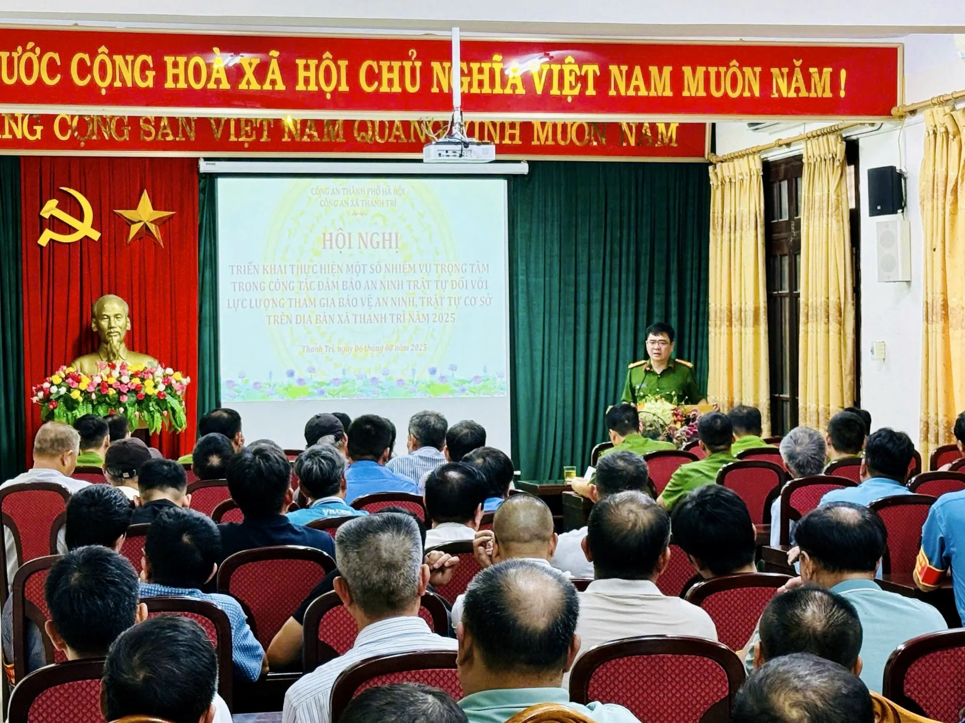 Công an xã Thanh Trì: Xây dựng lực lượng an ninh cơ sở vững mạnh, ngang tầm nhiệm vụ