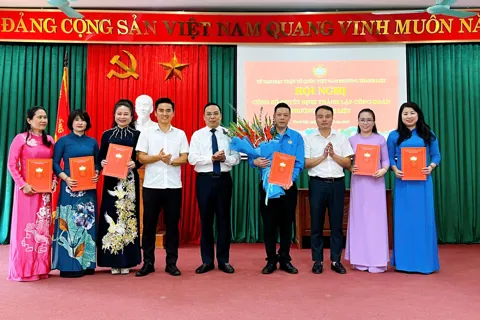 Đồng chí Thái Vĩnh Thắng giữ chức Chủ tịch Công đoàn phường Thanh Liệt, nhiệm kỳ 2025 - 2030