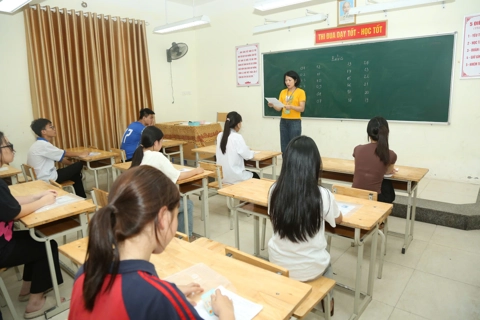 Hà Nội: không có thí sinh vi phạm quy chế tại buổi thi Toán