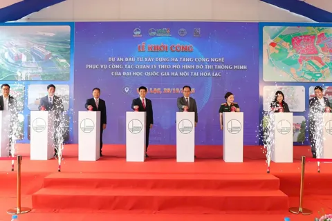 Khởi công Dự án hạ tầng công nghệ đô thị thông minh tại Hòa Lạc