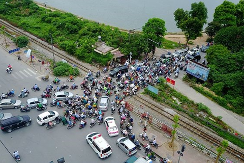 Hà Nội: điều chỉnh tổ chức giao thông nút giao Giải Phóng - Nguyễn Hữu Thọ