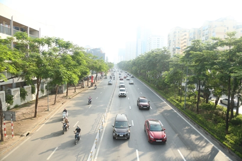 Ngày đầu tổ chức lại giao thông đường Võ Chí Công: tình trạng ùn tắc được cải thiện