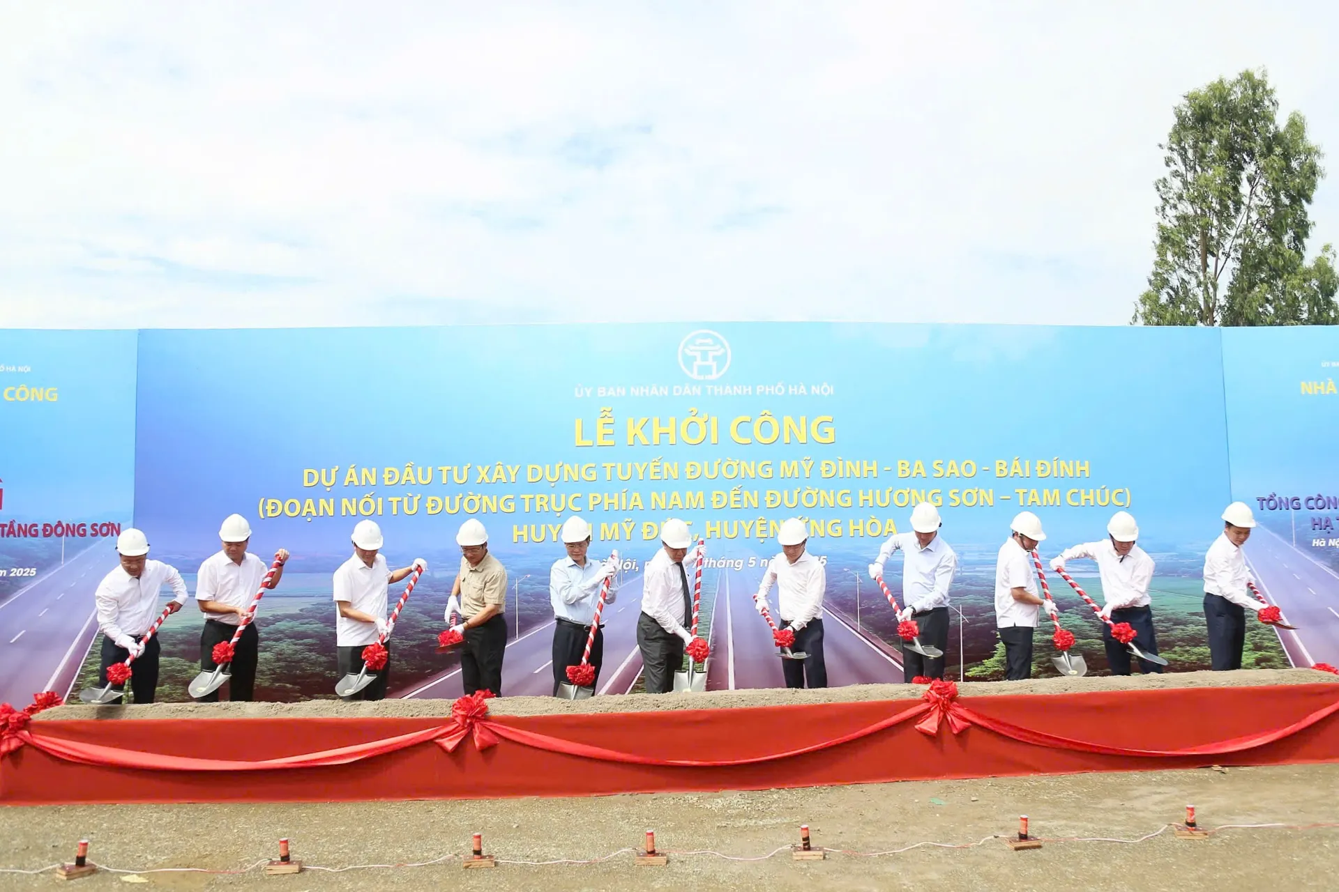 Hà Nội khởi công dự án đường Mỹ Đình - Ba Sao - Bái Đính