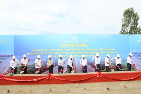 Hà Nội khởi công dự án đường Mỹ Đình - Ba Sao - Bái Đính
