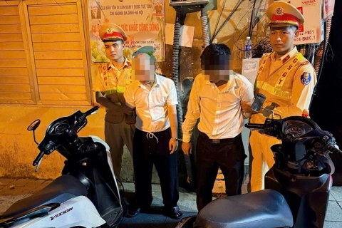 Hà Nội: Cảnh sát giao thông bắt giữ nhóm đối tượng trộm cắp xe máy
