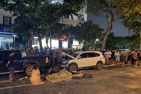 Ô tô con gây tai nạn liên hoàn trên đường Nguyễn Trác, 1 người tử vong 
