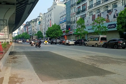 Hà Nội: đã khắc phục xong hiện tượng hố tử thần trên đường Trường Chinh

