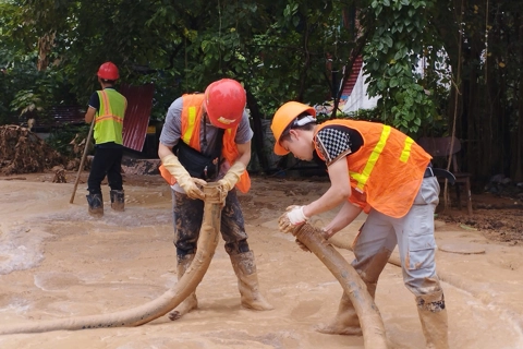 Khẩn trương xử lý hiện tượng trào bùn khi khoan hầm đường sắt đô thị