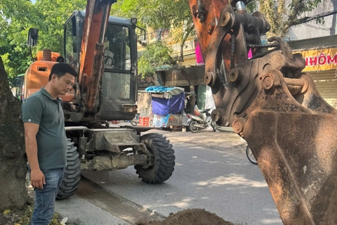 Đường giao thông tại xã Gia Lâm bị đào trộm