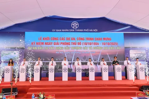 Hà Nội: khởi công cầu Thượng Cát bắc qua sông Hồng