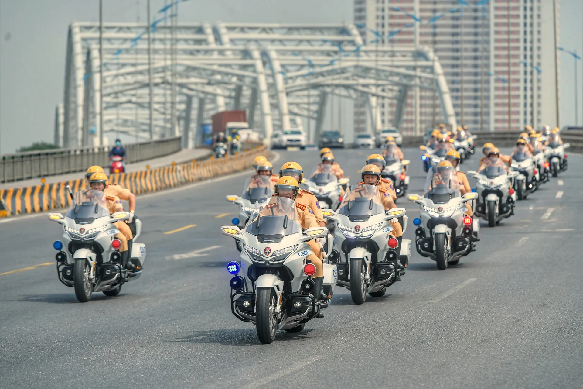 CSGT Hà Nội xây dựng phương án bảo đảm trật tự an toàn giao thông dịp Đại hội XIV của Đảng