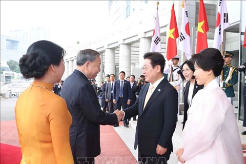 Lễ đón Tổng Bí thư Tô Lâm và Phu nhân thăm cấp Nhà nước Đại Hàn Dân Quốc
